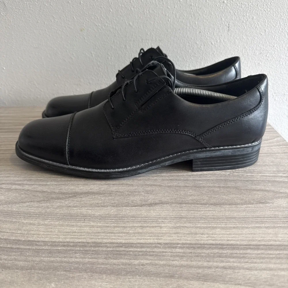 Bostonian Wenham Men's Cap Oxford Black Dress Shoes Sz 13